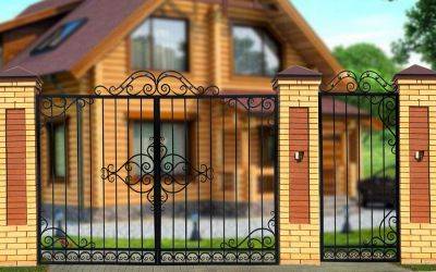Кованые ворота Х-08